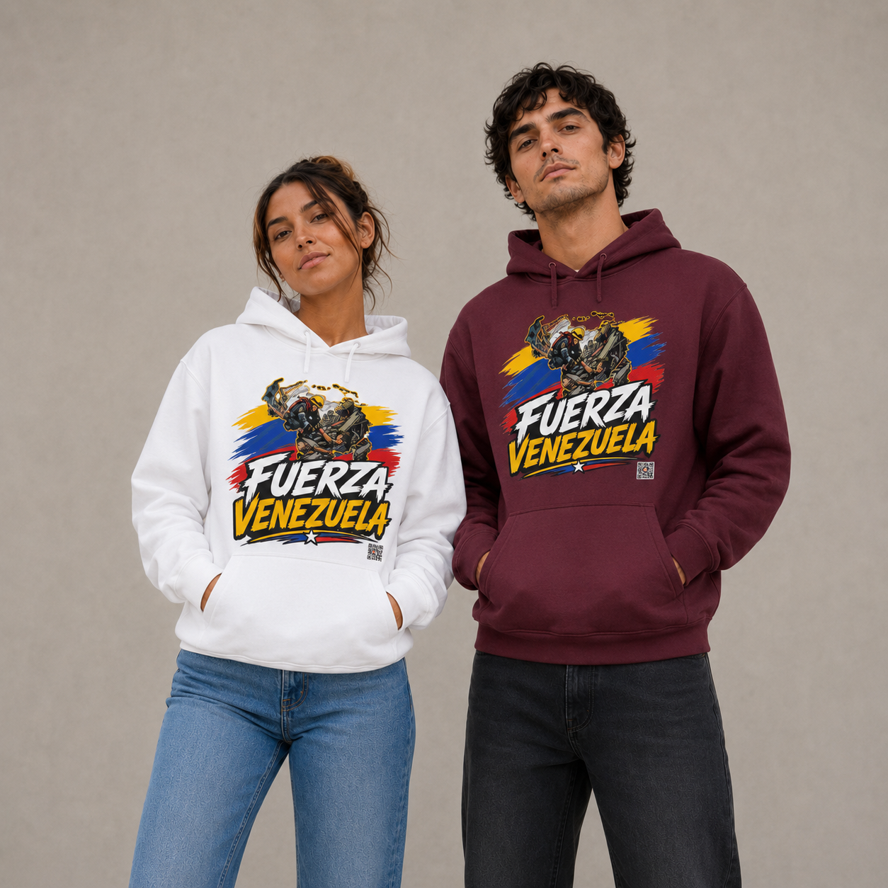 Sudadera con Capucha Unidos por Venezuela